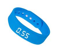 Orologio con allarme con vibrazione, braccialetto con vibrazione, ricaricabile, silenzioso, per chi dorme profondo, impermeabile, in silicone, con timer, Siehe Beschreibung, Vedi descrizione, Non