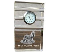 Orologio Con Arte Di Cane Tricolore English Cocker Spaniel