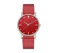 Orologio con cinturino in rete Glitter - Cinturino per orologio impermeabile, gioielli da polso scintillanti, orologio elegante, cronometro casual alla moda | eleganti accessori da donna per il posto