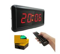 Orologio con conto alla rovescia a LED a 4 cifre, cronometro con telecomando, cronometro di gioco, pulsante selezionabile Molteplici modalità(With 10CM Button)