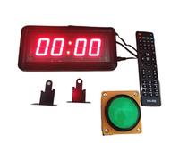 Orologio con conto alla rovescia a LED a 4 cifre, cronometro con telecomando, cronometro di gioco, pulsante selezionabile Molteplici modalità(With 6CM Button)