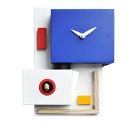 Orologio con Cucù da parete Around Rietveld 21x11xh27 cm inserti in legno di faggio multicolor