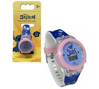 OROLOGIO CON LUCI A LED STITCH DA POLSO CON CINTURINO REGOLABILE - GNT38ST