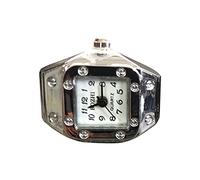 Orologio con numeri romani alla moda, anelli per dito, anelli di corrispondenza anime, One Size, Metallo, Non pietra preziosa