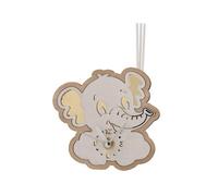 Orologio con profumatore a forma di ELEFANTE in legno e plexi BOMBONIERA 1AN3