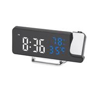 Orologio Con Proiezione Per Il Soffitto Della Camera Da ,Luminosità Regolabile | Orologio da Tavolo Domestico con Display di Temperatura e Umidità | per Bambini Adulti Anziani Studenti Appassionati di