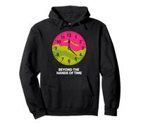 Orologio con Scritta Beyond The Hands of Time, con Scritta psichedelica Felpa con Cappuccio
