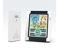 Orologio con stazione meteorologica digitale Previsioni meteo per interni ed esterni Barometro Termometro Igrometro con sensore esterno wireless
