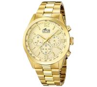 LOTUS Orologio Uomo Analogico Acciaio Inox 316L Oro - Quarzo - Cronografo - Vetro Minerale - Impermeabile 5 ATM 18153/2 Minimalist