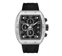 Orologio cronografo da uomo Police Argento/Nero 44 mm Bracciale in acciaio inossidabile/silicone - Orologi da uomo Cronografo - Bracciali