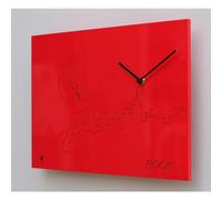 Orologio Cucù da parete rock in MDF rettangolare 40xh27 cm spessore 3,5 cm colore rosso rosso