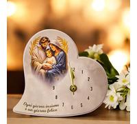 OROLOGIO CUORE SACRA BOMBONIERE CRESIMA BATTESIMO COMUNIONE