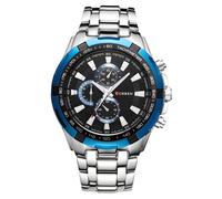 Orologio CURREN EN-14407 - Argento / Nero / Blu