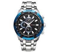 Orologio CURREN EN-14407 - Argento / Nero / Blu KP14407
