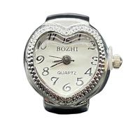 Orologio da ad anello, cinturino elastico da 2 cm, anello al quarto