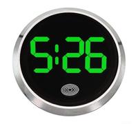 Orologio da auto con display luminoso e pulsante touch, progettato per veicoli e moto, include per un'installazione rapida e sicura (H)