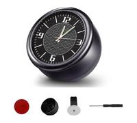 Orologio da auto, KACEPAR 1,6" Auto Stick on Mini Clock, portatile piccolo orologio al quarzo per la presa d'aria dell'auto cruscotto, decorazione orologio universale