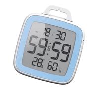 Orologio da bagno con display trasparente con timer per un'esecuzione efficiente delle attività di gestione dei tempi di doccia e display digitale dell'aria condizionata