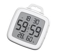 Orologio da bagno con display trasparente con timer per un'esecuzione efficiente delle attività di gestione dei tempi di doccia e display digitale dell'aria condizionata