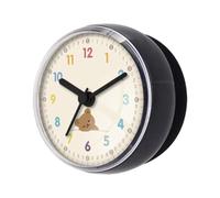 Orologio da bagno - Simpatico orologio rotondo a da parete per la | Materiale ABS e PVC | Supporto a ventosa impermeabile | Simpatico orologio rotondo da bagno a forma di orso e decorazione da