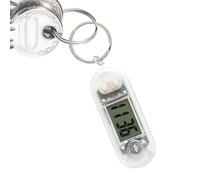 Orologio da con portachiavi, orologio da infermiera, elettronico, portatile, per esami, biblioteca, studio, sala studio, orologio elettronico silenzioso per studio, aula e l'esame, mini