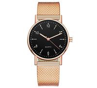 Orologio da donna al quarzo quadrante in acciaio inossidabile per il tempo libero High-end luminoso orologio da donna bicolore abiti per le donne, B, misura unica