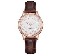 Orologio da donna, alla moda, con cinturino e numeri grandi, per uomo