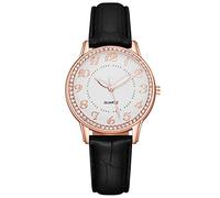 Orologio da donna, alla moda, con cinturino e numeri grandi, per uomo