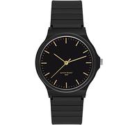 Orologio da donna analogico al quarzo, in plastica, 5 ATM, impermeabile, per ragazze, ragazzi, numeri grandi, orologi semplici da donna anziani, Nero , cinghia