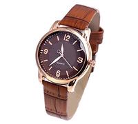 Orologio da donna Blue Life Watch High End Glass Quartz Distinguished Orologio da donna bicolore, Marrone, One Size