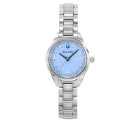 Bulova Sutton Accento Diamante Quadrante Azzurro 96P250 30M Orologio da Donna