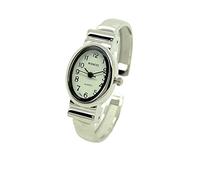 Orologio da donna con cassa ovale in metallo, quadrante bianco Wincci, bianco