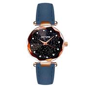 Orologio da donna con cinturino al quarzo, creativo, alla moda, orologio da donna, Blu, One Size