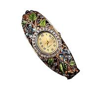 Orologio da donna con cinturino al quarzo e fiore, Grigio, misura unica