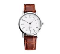 Orologio da donna con cinturino romano e cinturino in scala, Marrone, One Size
