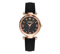 Orologio da donna con cinturino smerigliato, con scala punteggiata, unisex, con piccole donne romane, digitale, per donne, Nero , misura unica