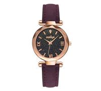 Orologio da donna con cinturino smerigliato, con scala punteggiata, unisex, con piccole donne romane, digitale, per donne, Viola, misura unica