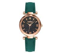 Orologio da donna con cinturino smerigliato, con scala punteggiata, unisex, con piccole donne romane, digitale, per donne, Verde, misura unica