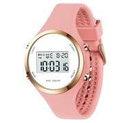 Orologio da donna con display a LED Elecreonic Fashion Chrono Alarm Digital Clock Donna Sport Outdoor Wirstwatch, Caffè-1, semplicità