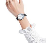 Orologio da donna con texture a stella a cinque punte, orologio analogico cinturino in pelle artificiale quadrante rotondo, moda, romanzo e semplici orologi, per regalo bambini donne orologi da donna