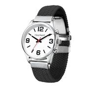 Orologio da donna con voce italiana e ampio display digitale Orologio adatto agli anziani con problemi di vista, ipovedenti, non vedenti o malati di Alzheimer Dotato di sveglia e cinturino in nylon