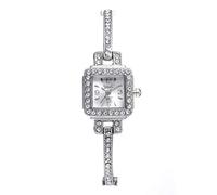 Orologio da donna in lega, al quarzo, con numeri, Argento, One Size