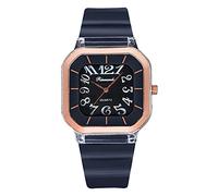 Orologio da donna in silicone medio per studenti di moda orologio colorato Jelly Sport al quarzo orologio da donna coppia illumina braccialetti, Blu, misura unica