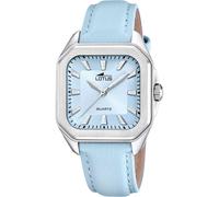 LOTUS Orologio Donna Analogico Pelle Blu - Movimento al Quarzo - Vetro Minerale ad Alta Resistenza - Impermeabile 5 ATM - Elegante Classico Vintage 18968/4 - Square Series