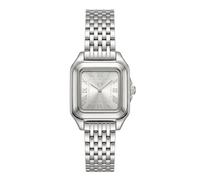Orologio da donna. Orologio analogico quadrato da donna LePetiteMarie dal design raffinato e versatile. Orologio bracciale donna originale con macchinari al quarzo di alta qualità. (Argento)