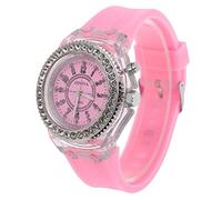 Orologio Da Donna, Orologio Da Donna Con Strass Impermeabile Con Orologio Al Quarzo Con Display Luminoso,Rosa