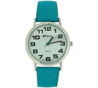 Orologio da donna Ravel Easy Read con quadrante blu/bianco/tono bianco