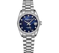 Stuhrling Donna Quarzo Cristallo con Borchie Lunetta Quadrante Mop Acciaio Inox