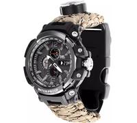 Orologio da Escursionismo All'aperto Wilderness Survival, Resistente All'acqua 50M, Bussola e Altro, Il Tuo Compagno di Viaggio Definitivo!(DC)