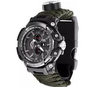 Orologio da Escursionismo All'aperto Wilderness Survival, Resistente All'acqua 50M, Bussola e Altro, Il Tuo Compagno di Viaggio Definitivo!(OG)